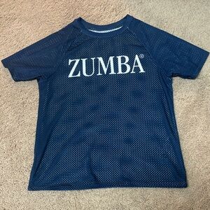 Zumba Fitness Navy Mesh Top
